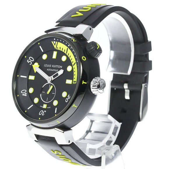 LOUIS VUITTON Tambour Street Diver QA122 Small seconds Automatic Men's_783355 - Picture 1 of 7